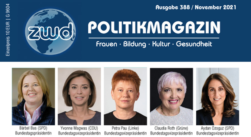 zwd-POLITIKMAGAZIN, Ausgabe 388 (Ausschnitt aus dem Titel)
